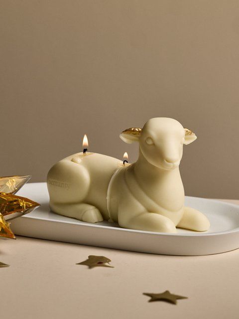 Golden Goat Candle