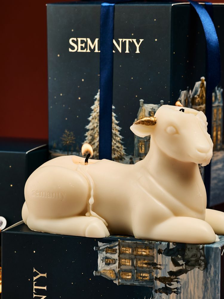 Свічка Золота коза SM-XMAS-001 фото