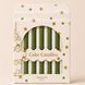 Classic Forest Green Cake Candles, Set of 12
