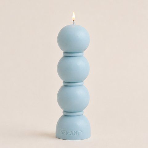 Ice Blue Totem candle  SMT-EC-ES фото
