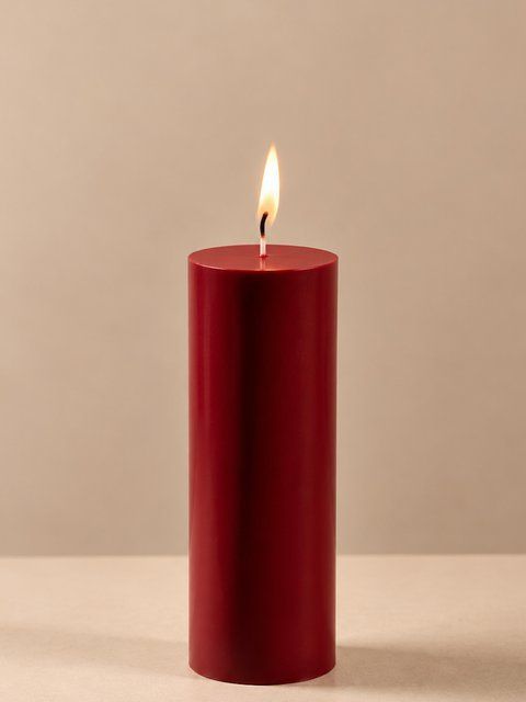 Свічка Циліндр 20 см SM-XMAS-057 фото