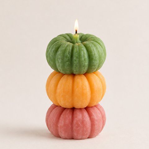 Pumpkin Candle Set