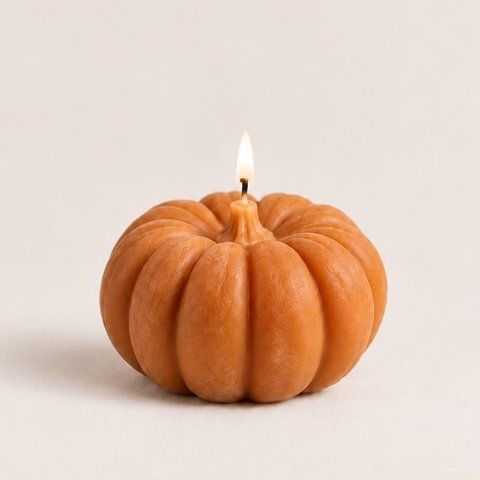 Pumpkin Candle Orange