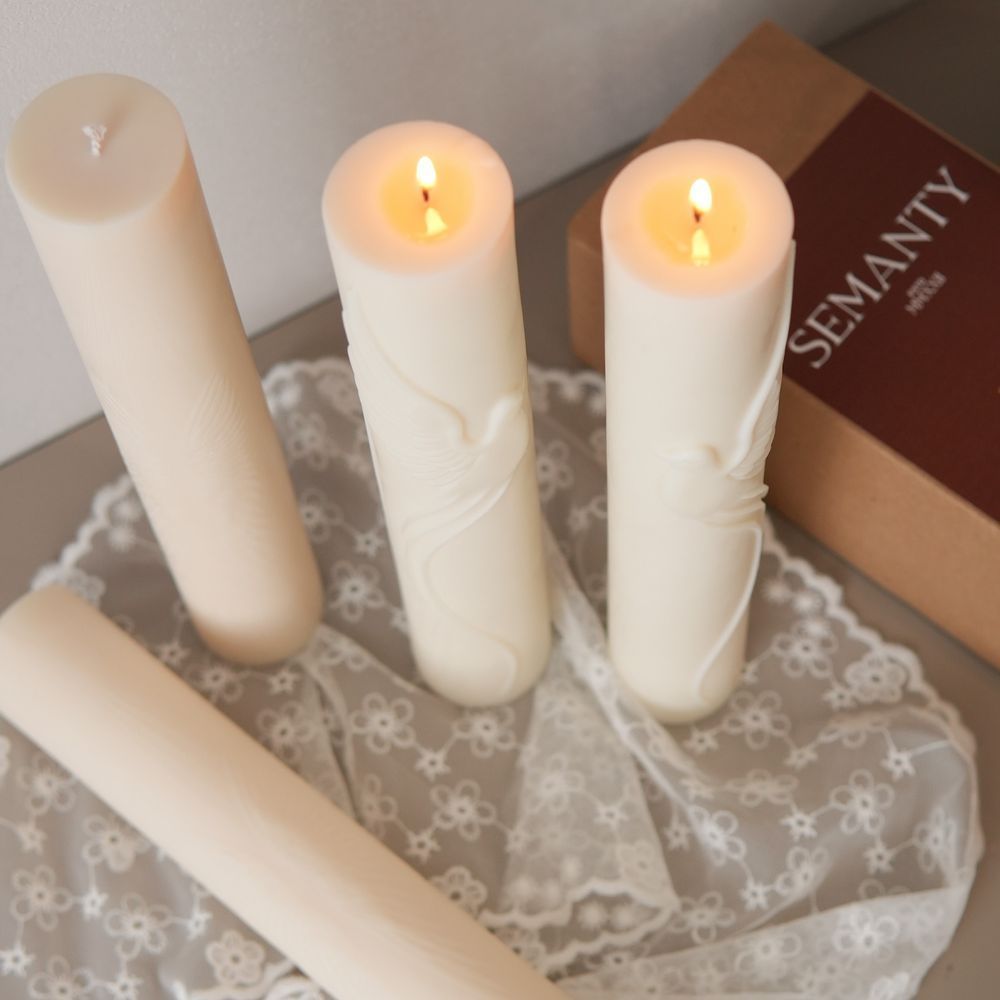Wedding Candle Set &ldquo;Doves&rdquo;