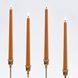 Salted Caramel Straight Dinner Candle Set, 26 cm