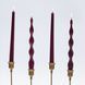 Deep Wine Table Candle Set, 26 cm