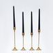 Black Vanilla Straight Dinner Candle Set, 26 cm