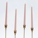 Powder Rose Straight Table Candle Set, 26 cm