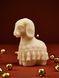 Ivory Christmas Goat Candle