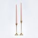 Powder Rose Dinner Candle Set, 35 cm