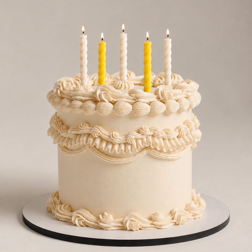 Набір свічок для торта Twist Butter Cream, 9 шт. BNT-TWS-BTC-09 фото