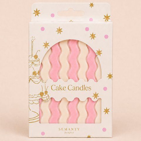 Wave Rose Cream Cake Candles, Set of 11 BNT-WAV-RC-11 фото