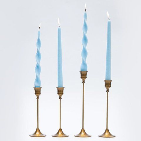Cloud Blue набор столовых свечей, 26 см, 4 шт. DC00024 фото