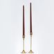 Chocolate Brown Dinner Candle Set, 35 cm
