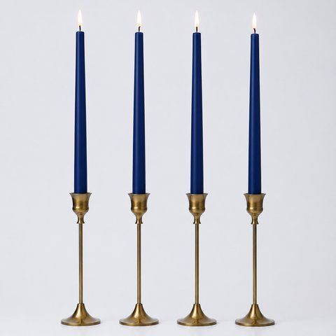 Royal Blue набор прямых столовых свечей, 26 см, 4 шт. DC0000026 фото