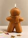 Gingerbread Man Candle