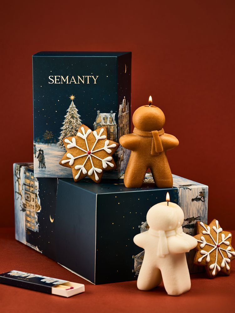 Gingerbread Man Candle